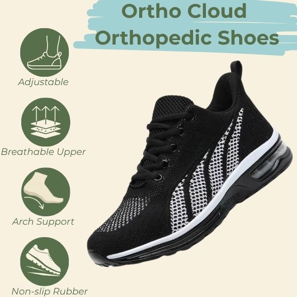Ortho Cloud – Orthopädische Schuhe mit Luftpolster für Plantarfasziitis und Gelenkschmerzen