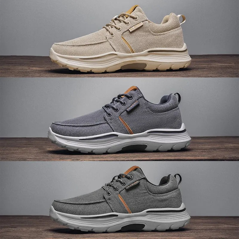 Orthopädische Freizeit-Wanderschuhe für Herren – bequem, atmungsaktiv mit Fußgewölbeunterstützung