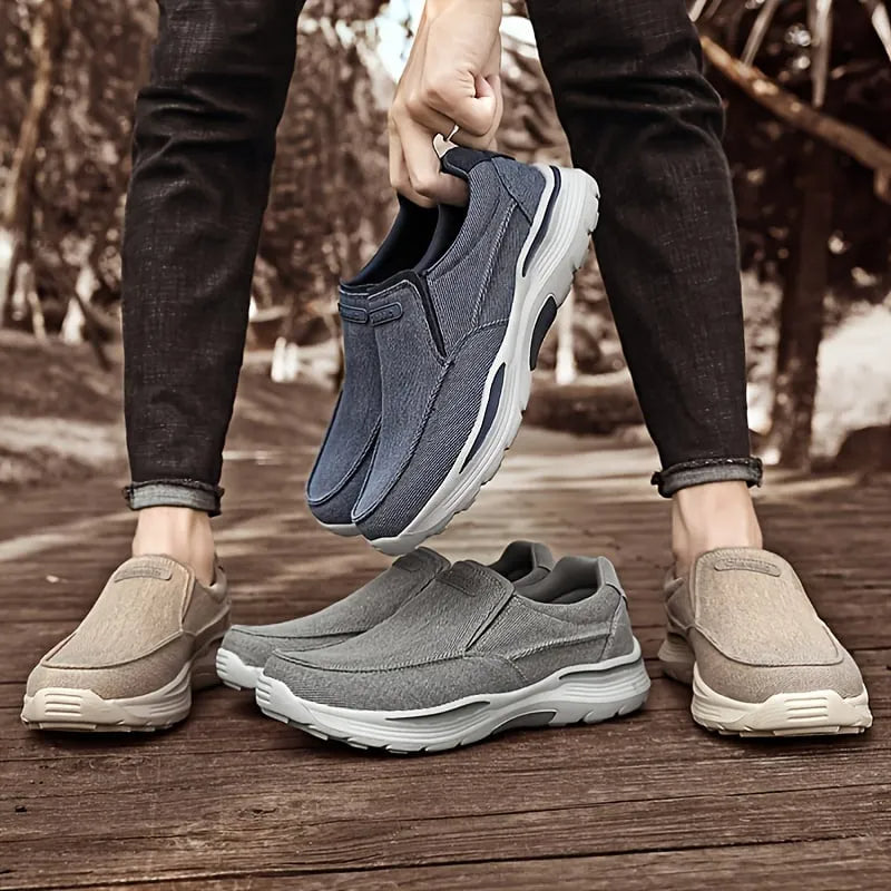 Orthopädische Freizeit-Wanderschuhe für Herren – bequem, atmungsaktiv mit Fußgewölbeunterstützung
