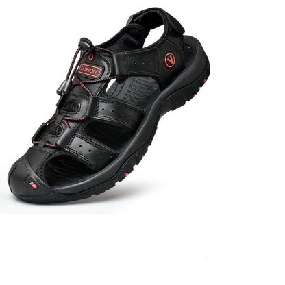 Sandália Adventure Premium Antiderrapante + Brinde Exclusivo Calçados (Sandália Masculina 3) Dm Stores Preto 37 Lanterna Tática 4 em 1